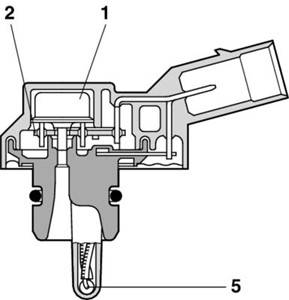 Sensor, oljetemperatur/-trykk