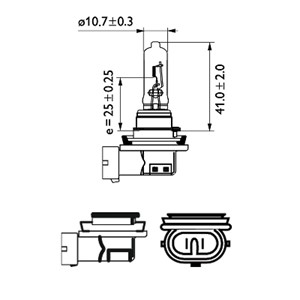 Halogenp&#230;re PHILIPS Vision H9 PGJ19-5