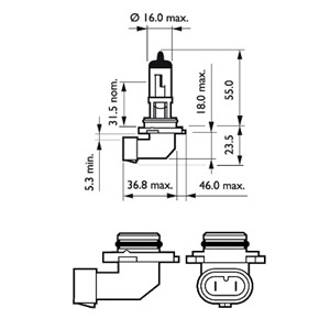 Halogenp&#230;re PHILIPS X-tremeVision Pro150 P22d