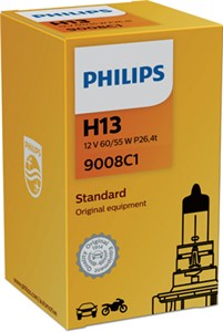 Halogenp&#230;re&#160; PHILIPS H13 P26,4t, Universal