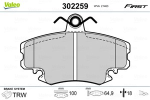 Bilde av Bremseklosser Sett, Framaksel, Dacia,lada,renault, 410602192r, 7701208265