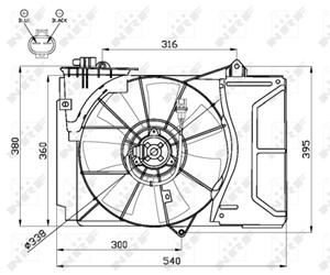 Ventilator, motorkj&#248;ling