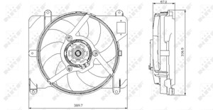 Ventilator, motorkj&#248;ling