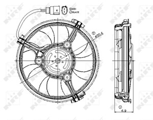 Ventilator, motorkj&#248;ling