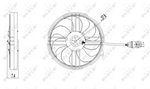 Ventilator, motorkj&#248;ling