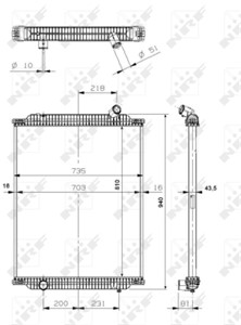 Radiator, motorkj&#248;ling