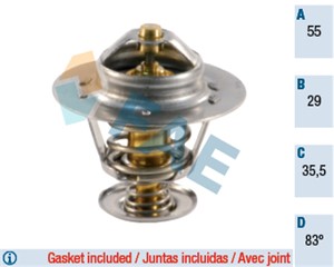 Bilde av Termostat, Kjølemiddel, Citroën,fiat,hyundai,lada,lancia,peugeot,rover,suzuki,toyota, 063337, 1338.23, 17570-86ca0, 17670-66g00, 21215-1