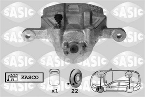 Bremsecaliper, Framaksel venstre