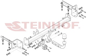 Tilhengerfeste, standard Honda Cr-v V (rw_, Rt_)