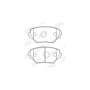 Bilde av Bremseklosser Sett, Bakaksel, Framaksel, Acura Rl, Honda Odyssey Minibus, Minivan, Shuttle, Toyota Rav 4 Ii, 0446542070, 0446542071, 04