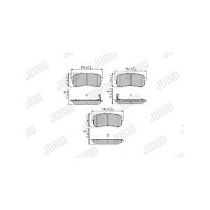 Bilde av Bremseklosser Sett, Bakaksel, Hyundai H-1 Travel, Kia Carnival Ii, Carnival / Grand Carnival Iii, Sorento Iii, 583024de00