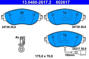 Bilde av Bremseklosser Sett, Framaksel, Audi,seat,skoda,vw, 3q0 698 151 B, 5q0 698 151 Aj, 5q0 698 151 K, 5q0 698 151 L, 8v0 698 151 C