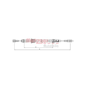 Kabel, parkeringsbremse, Foran