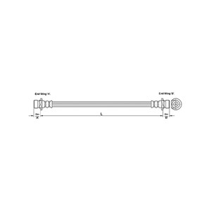 Bromsslang Höger bak Vänster bak land rover freelander i freelander soft top i SHB000600 SHB000601 SHB100960 SHB100961 SHB10124