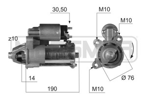 Bilde av Starter, Ford Tourneo Connect, Transit Connect, 1345314, 1477973, 2t14 11000 Aa, 2t14 11000 Ba, 2t14 11000 Bb, 2t14 11000 Bc, 4033064, 4
