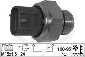 Temperaturbryter, radiator ventilator