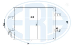 Kondensor klimatanläggning fiat siena strada pick-up 51722816