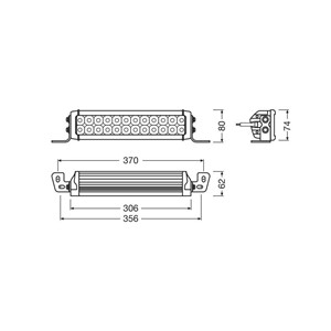 Led Lysrampe  Vx250-cb - 12/24v, Universal