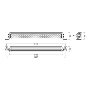 Led Lysrampe Vx500-cb - 12/24v, Universal