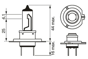 Halogenp&#230;re BOSCH Pure Light BL H7 PX26d