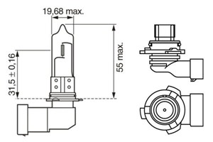 Halogenp&#230;re BOSCH Pure Light BL Hb4 P22d