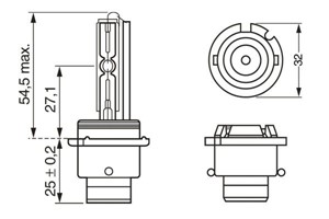 Xenonp&#230;re BOSCH D2S P32d-2