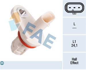 Sensor, kamakselposisjon