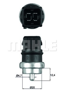 Bilde av Kjølevæsketemperatursensor, Nissan Micra Iii, Renault Clio Ii, Clio Iii, Grand Scénic Ii, Scénic Ii, 09110578, 13650-84ct0-000, 13660-84