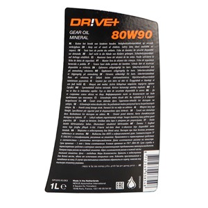 DRIVEPLUS 80W-90 GL5 1L, Universal