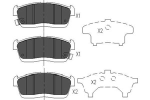 Bromsbeläggsats Framaxel daihatsu cuore vi cuore vii sirion trevis 04465B1110000 04465B2050000 04491B2010 04491B2010000