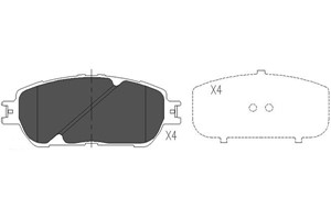 Bilde av Bremseklosser Sett, Framaksel, Lexus Es, Toyota Alphard I, Avalon Sedan, Camry Sedan, Previa Ii, Sienna, Solara Coupé, 0446508030, 04465