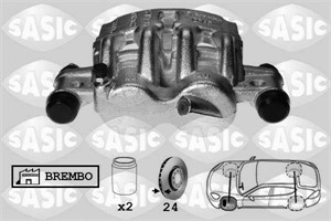 Bremsecaliper, Framaksel venstre