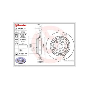 Bilde av Bremseskive, Bakaksel, Lexus Ls, 4243150100, 4243250010