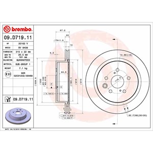 Bilde av Bremseskive, Bakaksel, Lexus Gs, Rc, 4243130320