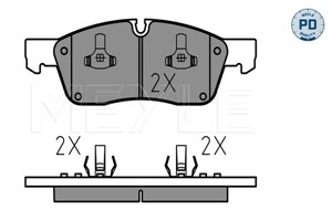 Bilde av Bremseklosser Sett, Framaksel, Jeep Grand Cherokee Iv, 2amv3369aa, 6805 2369aa, 6805 2370aa, 6805 2370ab, 6805 2370ac, 68052369ab, 68052