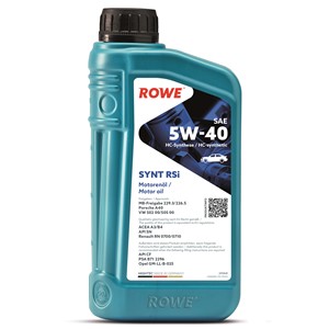 5w-40 1l Motorolje Rowe Hightec Synt Rsi Sae, Universal