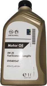 Motorolje Opel Fe 0w-20 1l, Universal