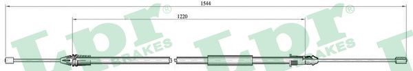 Kabel, parkeringsbremse, Bak, Venstre, renault megane grandtour i, 8200035047