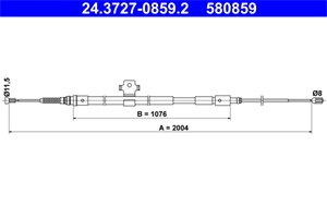 Kabel, parkeringsbremse