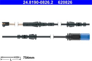 Varningssensor bromsbeläggslitage Bakaxel bmw x4 [g02 f98] 34 35 6 880 543