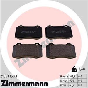 Bilde av Bremseklosser Sett, Bakaksel, Framaksel, Cadillac,citroën,daimler,ds,ford,jaguar,peugeot,seat,volvo, 30645136, 30665552, 4254 C6, 6kl 69