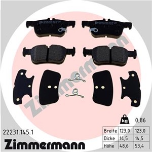 Bilde av Bremseklosser Sett, Bakaksel, Ford, 2 209 329, 2 247 444, 2 367 295, 2 379 248, 2 433 333, Ktj1gc-2m007-ac, Ktjx61-2m007-aeb, Ktjx61-2m0