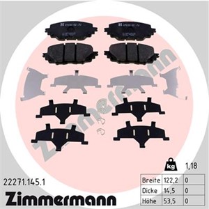 Bilde av Bremseklosser Sett, Framaksel, Abarth 124 Spider, Fiat 124 Spider, Mazda Mx-5 Iv, Mx-5 Rf Targa, 6000615055, 6000615056, Ghy1-33-247, N2