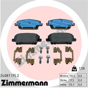 Bromsbeläggsats Framaxel honda civic hatchback viii 45022SMGE00 45022SMGE01