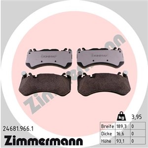 Bilde av Bremseklosser Sett, Framaksel, Mercedes-benz, 000 420 2020, 000 420 2804, 000 420 2904, 000 420 3102, 000 420 3500, 000 420 3920, 000 42