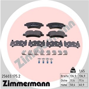 Bilde av Bremseklosser Sett, Bakaksel, Ford, 1 763 916, 1 829 395, 1 840 037, Bk21-2m008-aa, Bk21-2m008-ab, Bk21-2m008-ac