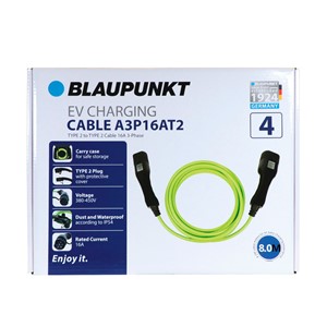 Ladekabel Blaupunkt elbil Typ 2 16A, Fas-3