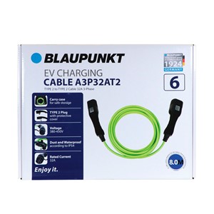 Ladekabel Blaupunkt elbil Typ 2 32A, Fas-3