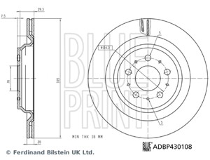 Bilde av Bremseskive, Bakaksel, Tesla Model 3, 1044631-00-d