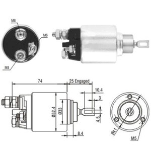 Magnetswitch startmotor citroën,fiat,peugeot 134 70580 80* 55779086* 5802 AQ* 77363816